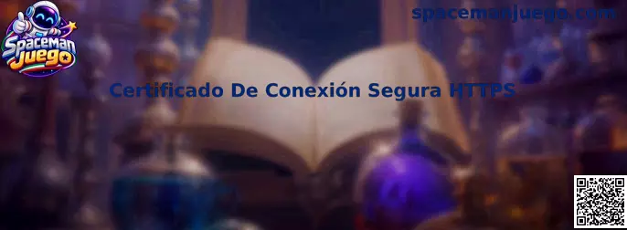 Ilustración de un certificado de conexión segura HTTPS para Spaceman Juego