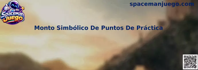 Guía visual sobre el monto simbólico de puntos de práctica en Spaceman Juego