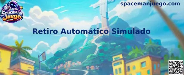 Panel ilustrativo de Retiro Automático Simulado en Spaceman Juego
