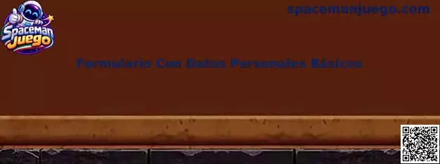 Formulario Con Datos Personales Básicos en Spaceman Juego
